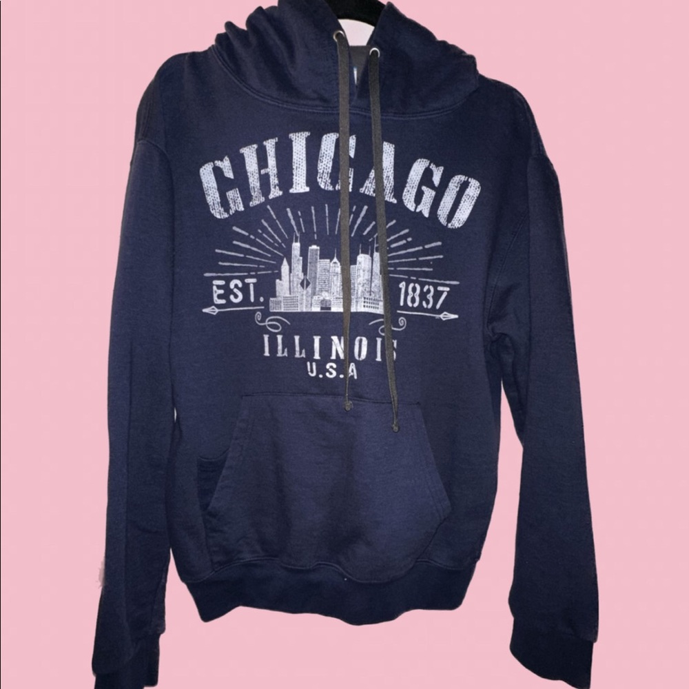 Navy Chicago hoodie